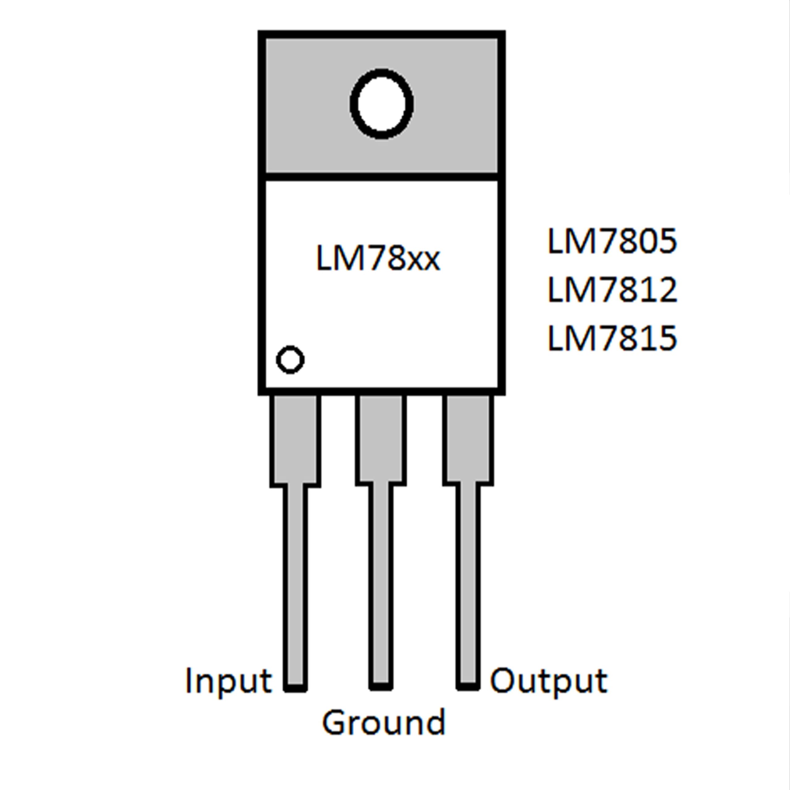 Lm7812 стабилизатор схема включения